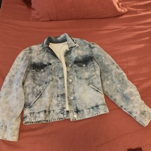 Isabel Marant Etoile Acid Wash Denim Jacket